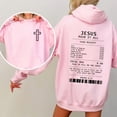 thumbnail image 2 of Jesus Paid It All Hoodie – Christian Apparel Pullover, Faith Graphic Hoodie, Jesus Loves Me Unisex Top, Soft Cotton Streetwear, 2 of 6
