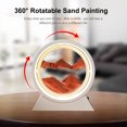 thumbnail image 3 of Lámpara Luz de reloj de arena de 10 pulgadas artesanías de arte luz de pintura de arena móvil USB para oficina en casa JShteea Para estrenar, 3 of 9