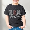 thumbnail image 2 of lnmuld Cute Tops Girls Summer Casual Tee with Petal Sleeve Round Neck Easter Solid Color Top Size:12-13 Years, 2 of 4