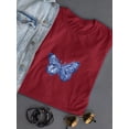 thumbnail image 3 of Blue Butterfly. T-Shirt Women -Smartprints Designs, Female XX-Large, 3 of 4