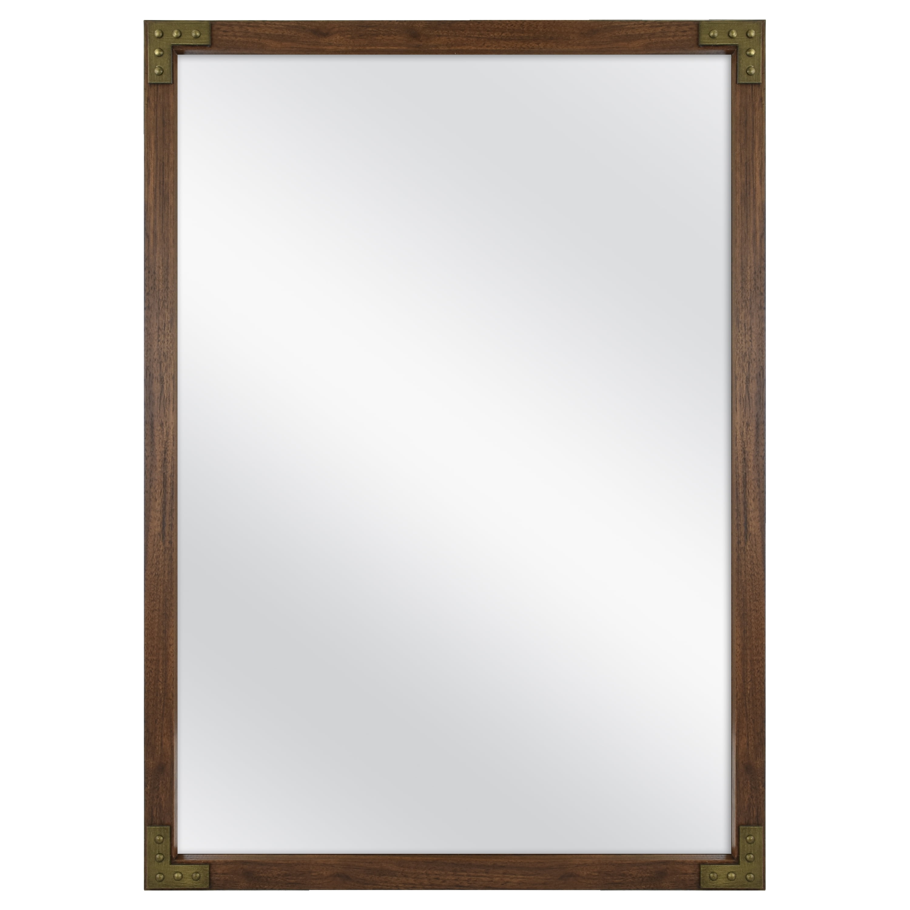Mainstays 20x28 Inch Wood Mirror with Corner Accents