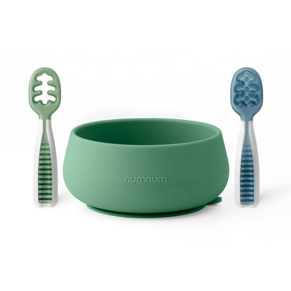 Set de Platos para Bebé NumNum con Succión de Silicona Libre de BPA 4+ Meses