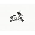 thumbnail image 3 of Straatsma, Leah 24x19 Black Modern Framed Museum Art Print Titled - Fluffy Baby Hare, 3 of 5