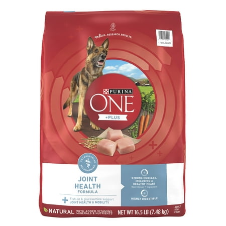 Purina One +Plus Dry Dog Food Joint Health formula, 16.5 lb Bag