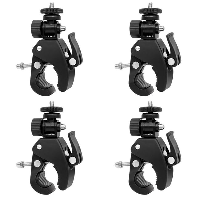 4X Soporte de Abrazadera de Trípode de Tornillo Soporte de Cámara Deportiva Soporte de Clip de Montaje de Bicicleta