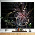 thumbnail image 2 of Design Art - Dark Blue Fractal Butterfly Flower, 2 of 5