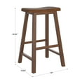 thumbnail image 6 of Weston Home Ashby 29 inch Wood Backless Bar Stools, Set of 2, Warm Cherry, 6 of 6