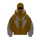 thumbnail image 1 of MHFRRA Sudaderas con Capucha y Cremallera para Hombre, Sudadera Informal y Holgada con Diseño Estampado Amarillo, 1 of 2