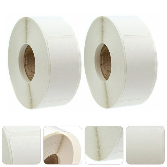 WHAMVOX 2Rolls Blank Label Stickers Roll for Marking Labeling 5X1X0.04In