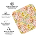 thumbnail image 4 of Lsque wild meadow flowers Pattern 4" Drink Coasters Set of 6, Leather Absorbent Coasters, Table Coaster Set Decorative Coffee Cup Coasters Housewarming Gift,Square, 4 of 7