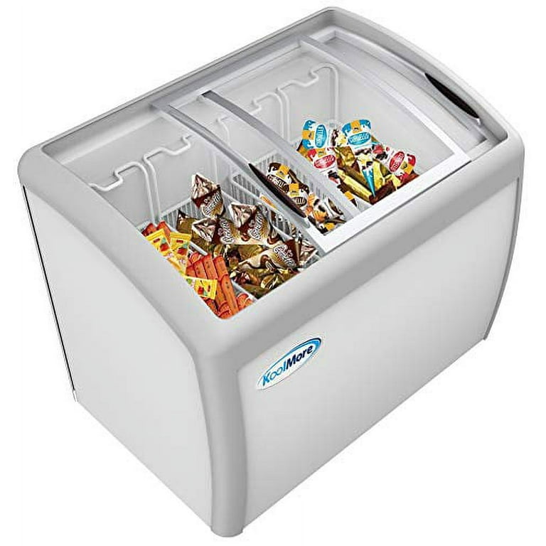 Koolmore 50 in. 8 Tub Ice Cream Dipping Cabinet Freezer - 13 Cu. ft.