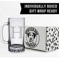 thumbnail image 5 of Etched Monogram 16oz Glass Beer Mug (Letter H), A-Z Customized Beer Gifts for Men, Personalized Beer Glasses, Custom Engraved Birthday Gifts for Him, Initial, Name, Husband Dad, Regalos Personalizados, 5 of 7