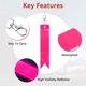thumbnail image 5 of Pendientes Reflectores de Seguridad Uxcell [8PCS] - Llavero de Seguridad Reflectante con Clips para Mochila [Rosa-5.9IN/15CM], 5 of 7