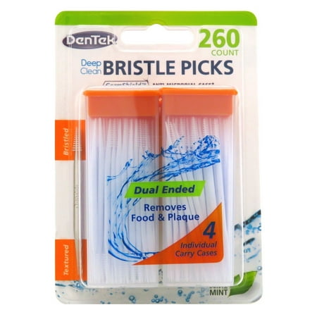 Deep Clean Bristle Picks Dual Ended, Mint 260 ea (Pack of 3), Keeps spaces between teeth clean and fresh By (Best Way To Clean Between Teeth)
