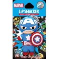 thumbnail image 1 of Lip Smacker Marvel Super Hero Capitán América Bálsamo labial, rojo, blanco y azul baya, 1 of 3