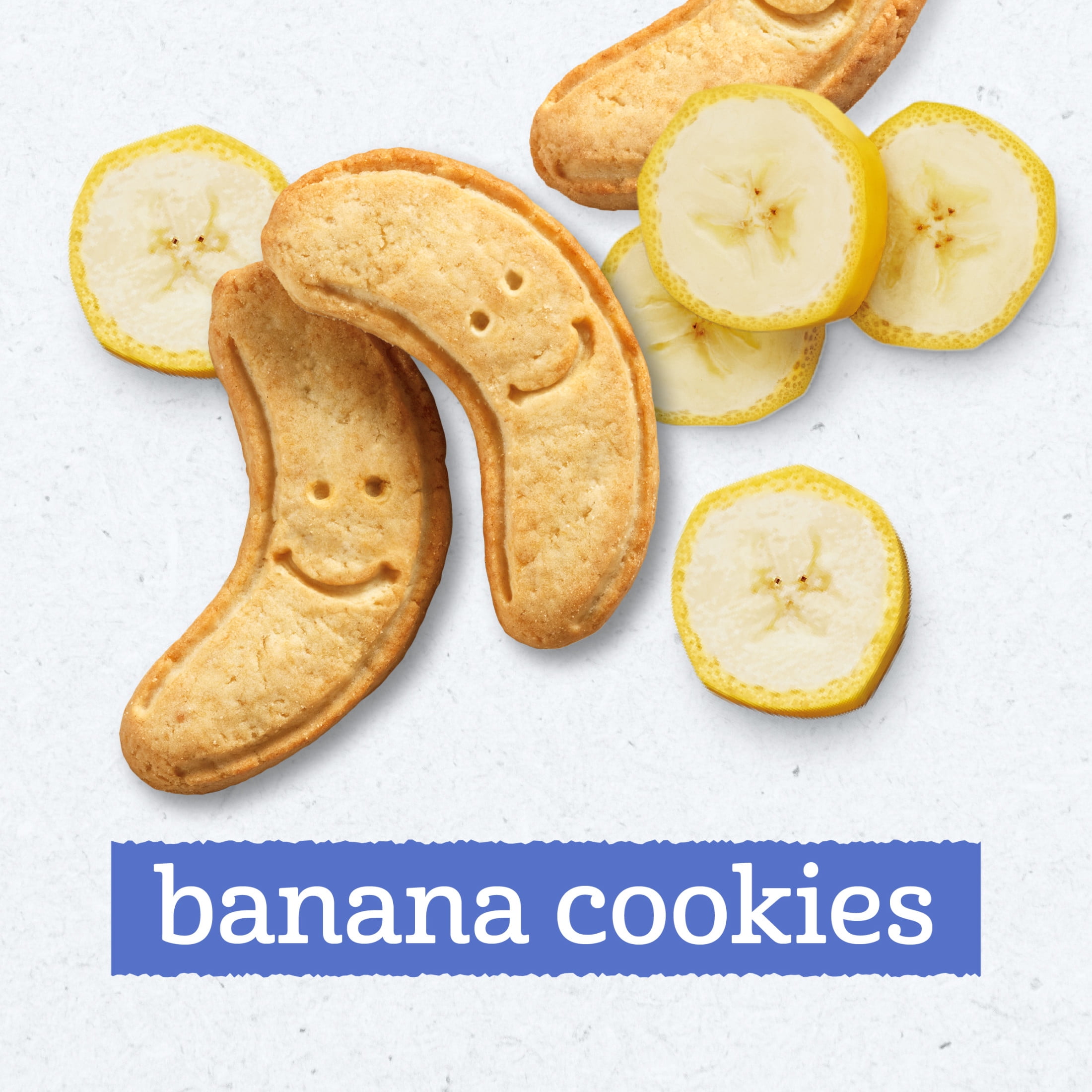 (6 pack) Gerber Toddler Snacks, Banana Cookies, Toddler Cookies, Finger Foods, Snacks for Toddlers 5 oz