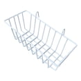 thumbnail image 3 of GROWTH TANK Hanging Wall Basket Metal Organizer Rectangular Wire Shelf Floating Wall Storage White, 3 of 8