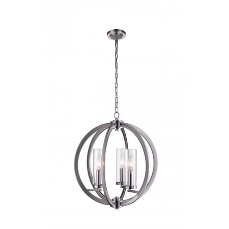 

3 Light Chandelier with Satin Nickel finish