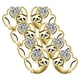 thumbnail image 2 of Aretes de Animales Slothy2 4 Pzas Aretes OsoPerezoso/Corazón Color Oro Metal., 2 of 2