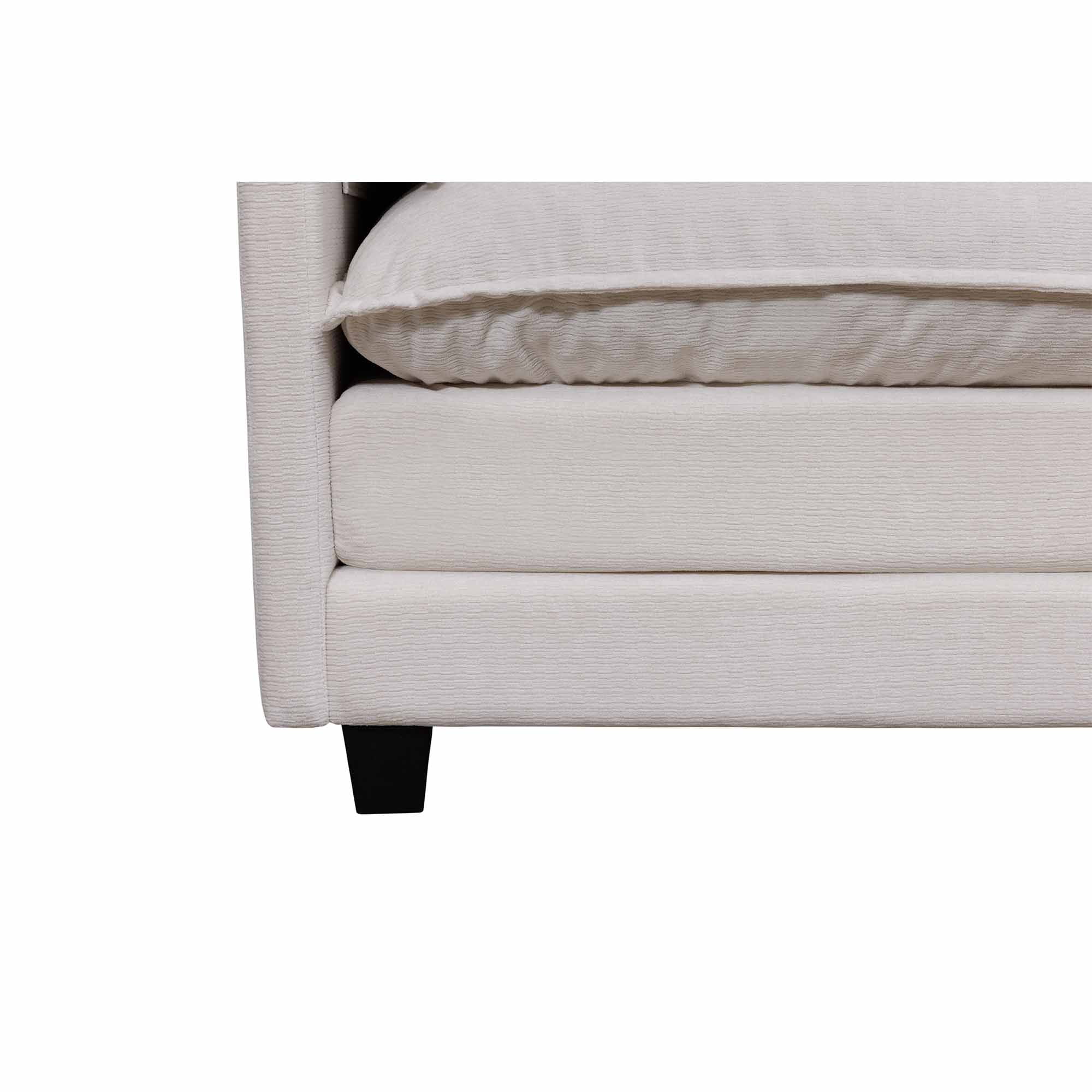 Lunale Oversized Modern Accent Chair with Ottoman, Lounge Reading Armchair, Single Sofa Chair for Living Room, Beige Boucle
