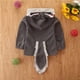 thumbnail image 5 of Sudadera Para Niños Pequeños Bebés Niños Otoño Invierno Estilo Animal Fleece Pullover Suéter Con Capucha Top Gris Odeerbi  LM103-6901, 5 of 9