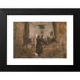 thumbnail image 2 of Viggo Johansen 24x18 Black Modern Framed Museum Art Print Titled - My Friends. Study, 2 of 5