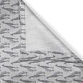 thumbnail image 3 of Ambesonne African Kitchen Curtains, Engraving Giraffes Pattern, 55"x39", Pale Grey and White, 3 of 3