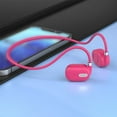 thumbnail image 2 of openpig Bone Conduction Earbuds, Open Ear Headphones Bluetooth 5.3, Kids Headphones, Wireless Headphones, Sport Headphones for Sports, Red, 2 of 4