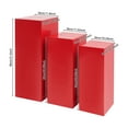 thumbnail image 2 of 6PCs Red Metal Pedestal Stand for Party,Square Display Stands Pillars for Wedding, Square Tall Pedestal Cake Stands Pillars for Parties, Sculpture Display Column Decoration Cube, 2 of 17