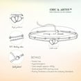 thumbnail image 6 of CHIC & ARTSY Womens Anklet 925 Sterling Silver Created Opal Layered Anklet, 6 of 7