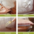 thumbnail image 3 of OstepDecor Clear Table Protector 2mm Thick, 24 x 48 Inch Clear Table Cover Protector, Plastic Table Cover, Desk Protector Mat, Waterproof Desk Cover Pad for Coffee Table, Writing Desk, Dining Room, 3 of 10