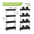 thumbnail image 2 of Estante Organizador De 4 Niveles Para Cocina/baño, Negro, 2 of 5