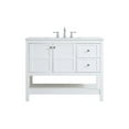 thumbnail image 3 of Elegant Kitchen and Bath 42 inch Single Bathroom Vanity in White, 3 of 8