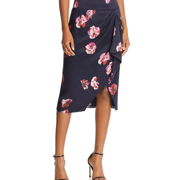 Joie Womens Alphina Midi Skirt, Blue, 6