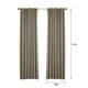 thumbnail image 3 of Cortinas opacas con perforaciones en tono beige, juego de 2 piezas (100x130 cm) - Ideal para bloquear la luz, 3 of 7