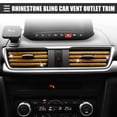 thumbnail image 2 of Unique Bargains Universal Car Vent Outlet Trim Bling Car Accessories Rhinestone Yellow 12Pcs, 2 of 6
