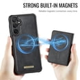 thumbnail image 6 of CaseMe Leather For Samsung Galaxy S26 5G Case【RFID Blocking】 2 In 1 Detachable Leather Wallet Magnetic Flip Cover Multi-Card Slots Case,Black,For Galaxy S26 (5G), 6 of 9