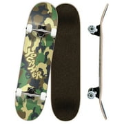 Yocaher Graphic Complete 31" x 7.75" Skateboard - Camo Series - Green (GC77124)