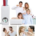 thumbnail image 5 of Casewin Hands Free Toothpaste Dispenser Automatic Toothpaste Squeezer with 5 Toothbrush Holds,No Power Required(White), 5 of 8