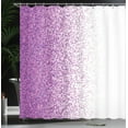 thumbnail image 4 of Ambesonne Magenta Shower Curtain, Digital Style Mosaics, 69"Wx84"L, Purple White, 4 of 5