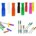thumbnail image 4 of 10 PCS Reusable Straw Tips, Silicone Straw Tips, Multi-Color Food Grade Straws Nozzles Tips Covers Fit for 1/3 Inch Wide(8MM Outer Diameter) Stainless Steel, 4 of 5