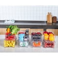 thumbnail image 6 of Jinamart Fridge Organizers Bin - Stackable Pantry Storage Racks Organizers Ideal for Fridge, Kitchen Goods Storage Drawers and Cabinets (12.4" x 6.3" x 3.5" - Set of 8), 6 of 9
