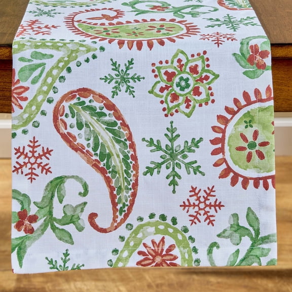 Split P A Very Paisley Holiday Table Runner 15" X 72"