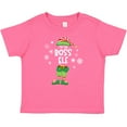 thumbnail image 3 of Inktastic Funny Christmas I'm the Boss Elf with Shoes and Hat Boys or Girls Baby T-Shirt, 3 of 5