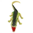 thumbnail image 4 of Modelo de cocodrilo de plástico con sonido, juguete educativo antiestrés para niños (color claro), 4 of 10