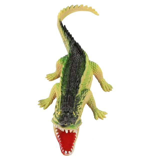 Juguete de cocodrilo de plástico, modelo de reptil de cocodrilo de plástico, modelo animal, juguete con ventilación, resultados impresionantes