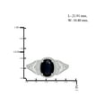 thumbnail image 4 of 4 1/2 Carat T.G.W. Sapphire And White Diamond Accent Sterling Silver 3-Piece Jewelry set, 4 of 7