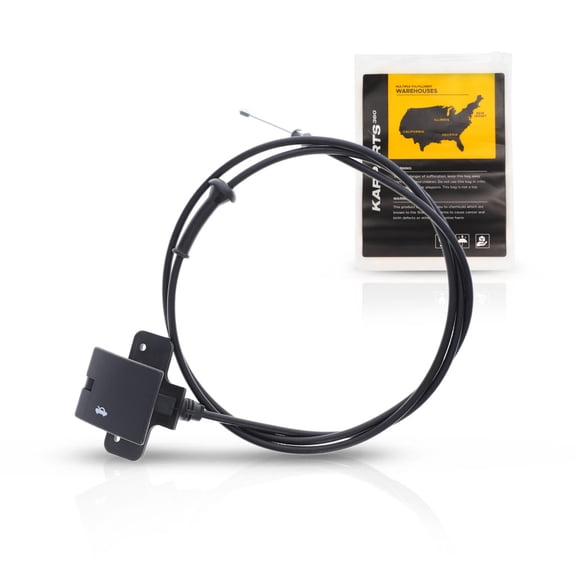 KarParts360 For Chevy Express 1500/Express 2500/Express 3500 2003-2014 Hood Release Cable | Black | Plastic/Metal | With Handle | Replacement For 15751510