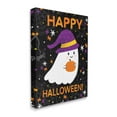 thumbnail image 3 of Stupell Industries Happy Halloween Happy Ghost Graphic Art Gallery Wrapped Canvas Print Wall Art, Design by Emily Cromwell, 3 of 7