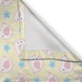 thumbnail image 3 of Ambesonne Birds Kitchen Curtains, Cartoon Birds with Flowers, 55"x39", Pale Yellow Pale Blue, 3 of 3